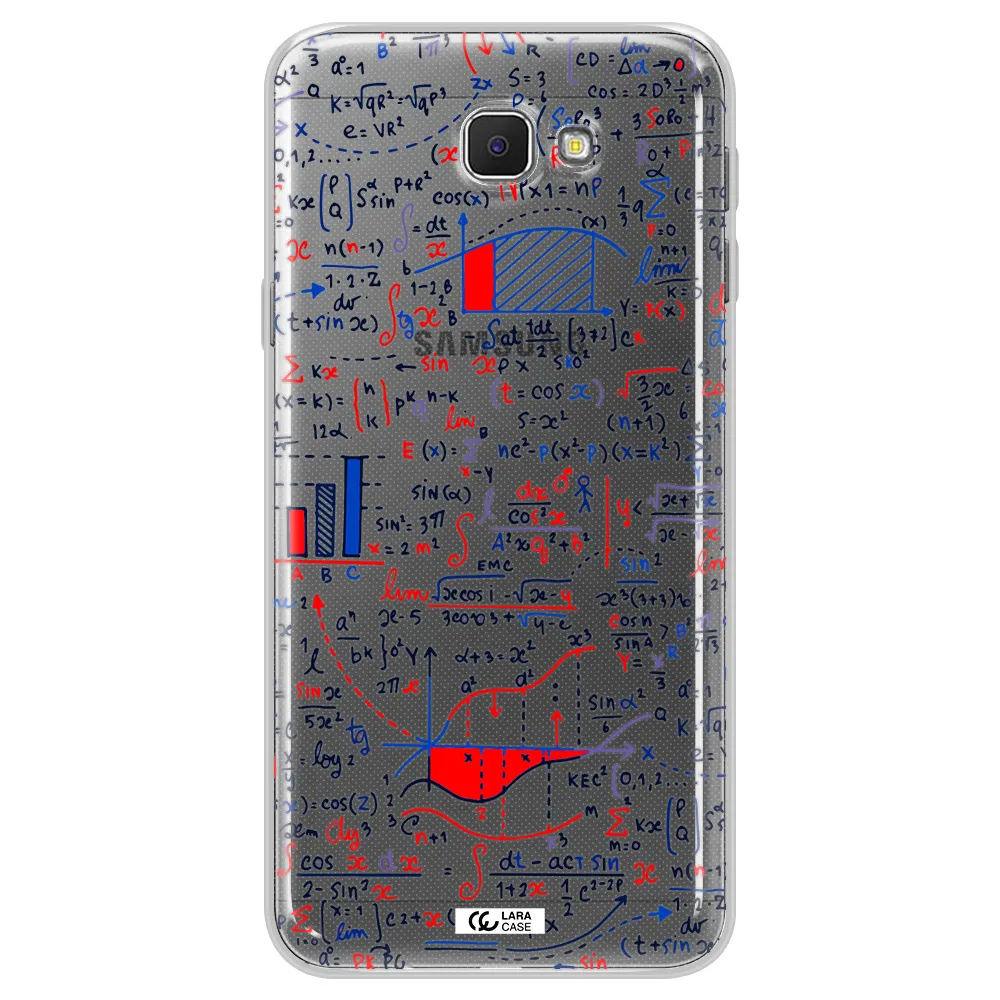 Math Blackboard Samsung J5 Prime Clear TPU Case