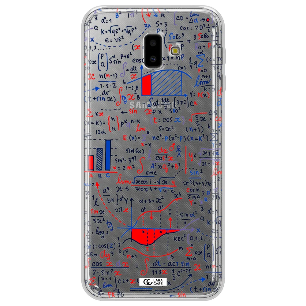 Math Blackboard Samsung J6 Plus Clear TPU Case