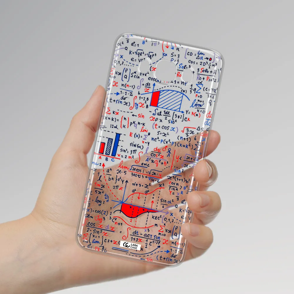 Math Blackboard Samsung J7 2016 Clear TPU Case