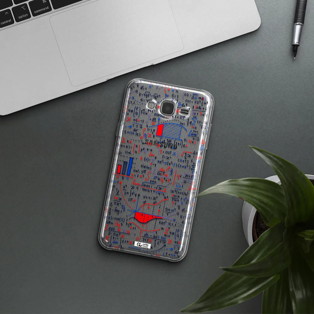 Math Blackboard Samsung J7 Clear TPU Case