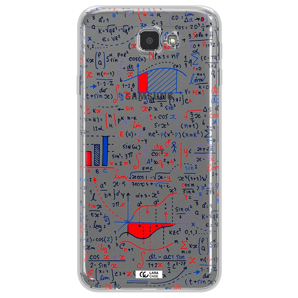 Math Blackboard Samsung J7 Prim Clear TPU Case