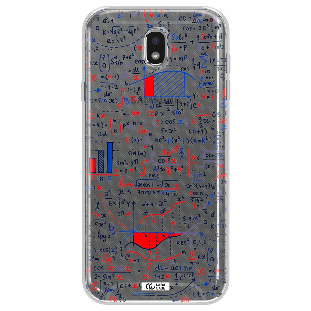 Math Blackboard Samsung J7 Pro Clear TPU Case