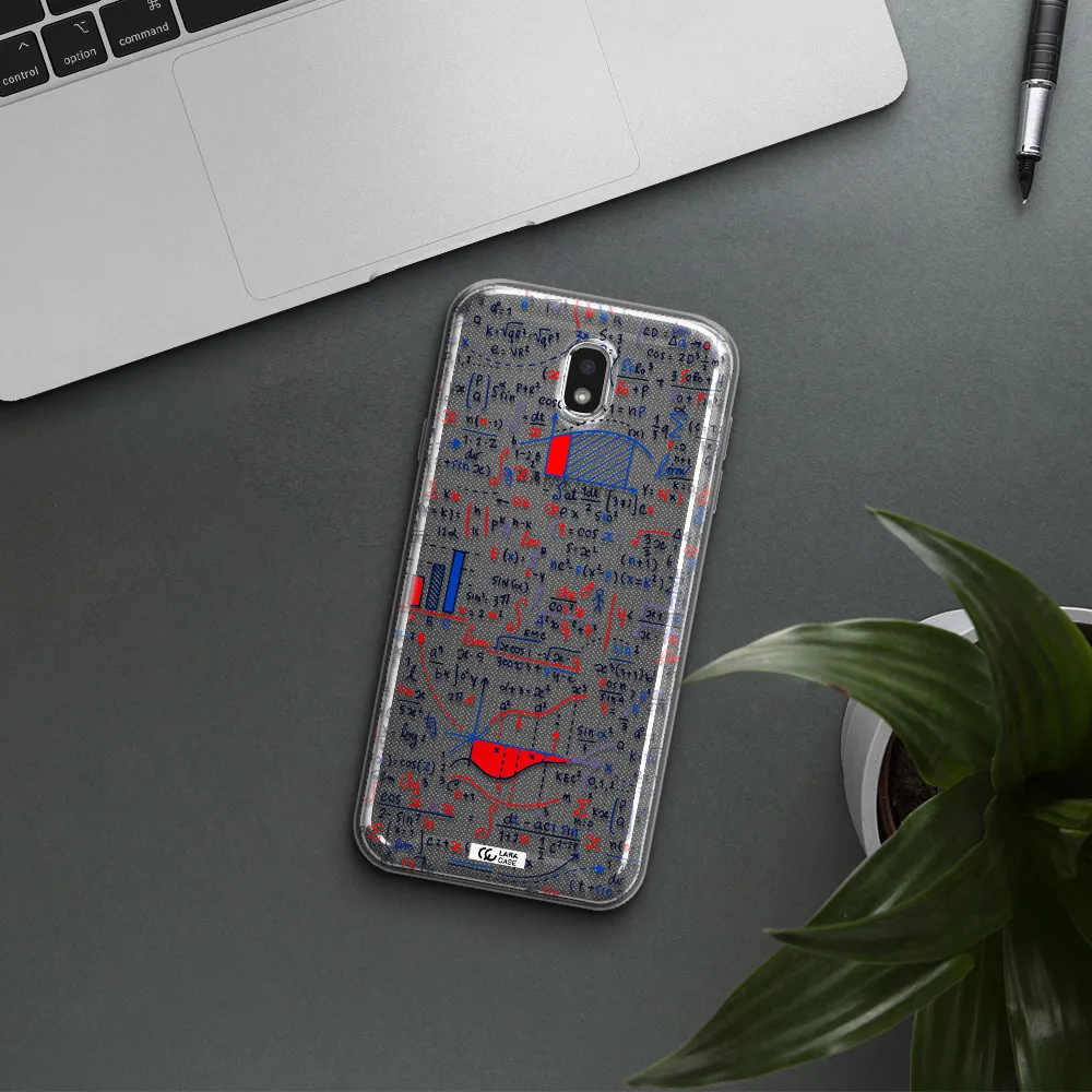 Math Blackboard Samsung J7 Pro Clear TPU Case