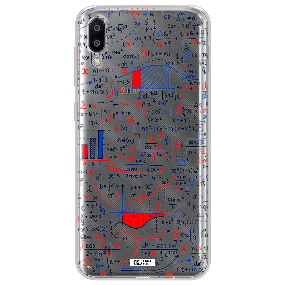 Math Blackboard Samsung M10 Clear TPU Case