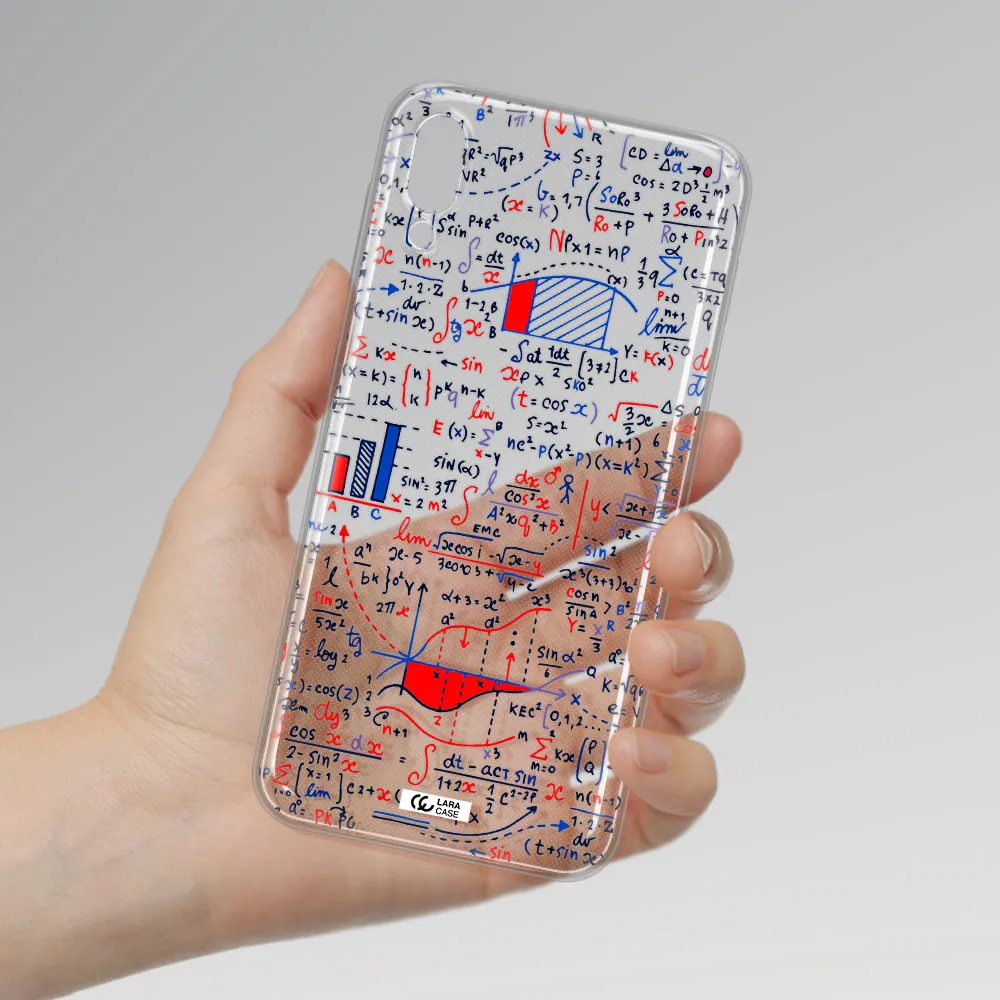 Math Blackboard Samsung M10 Clear TPU Case