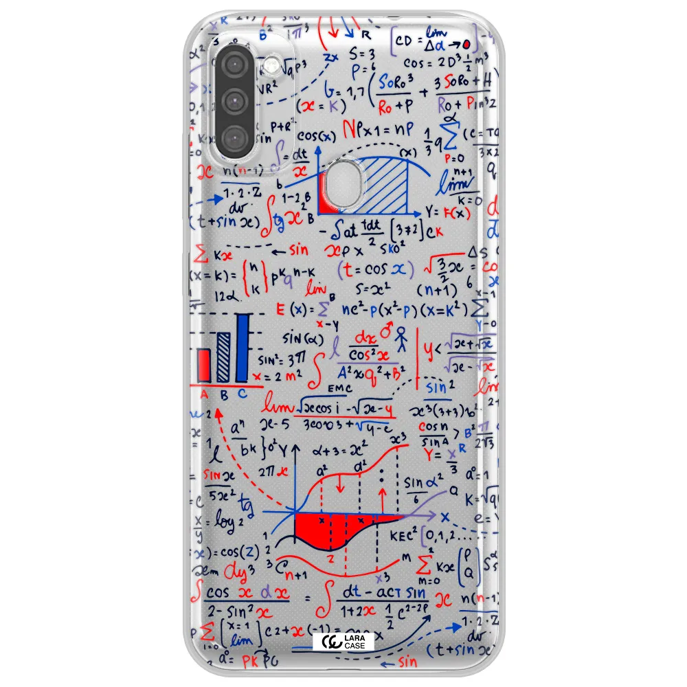 Math Blackboard Samsung M11 Clear TPU Case
