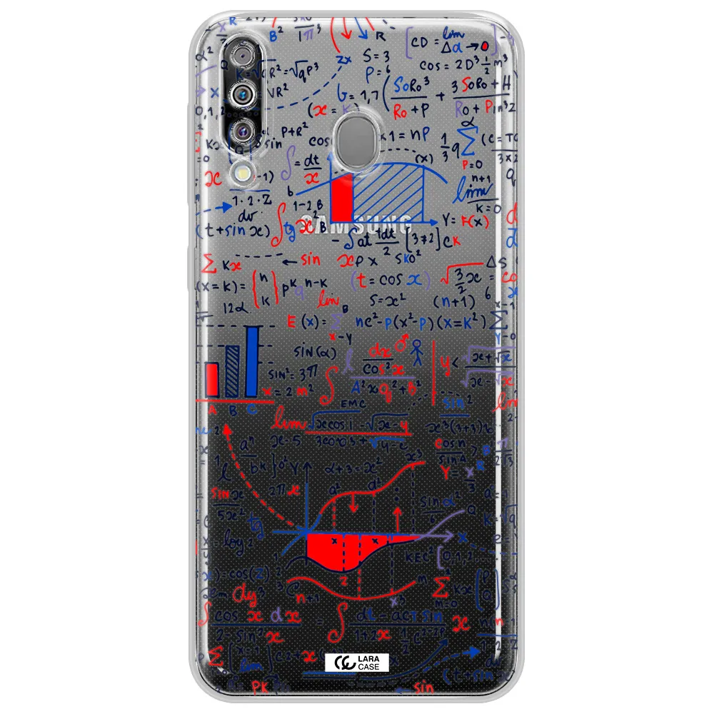 Math Blackboard Samsung M30 Clear TPU Case