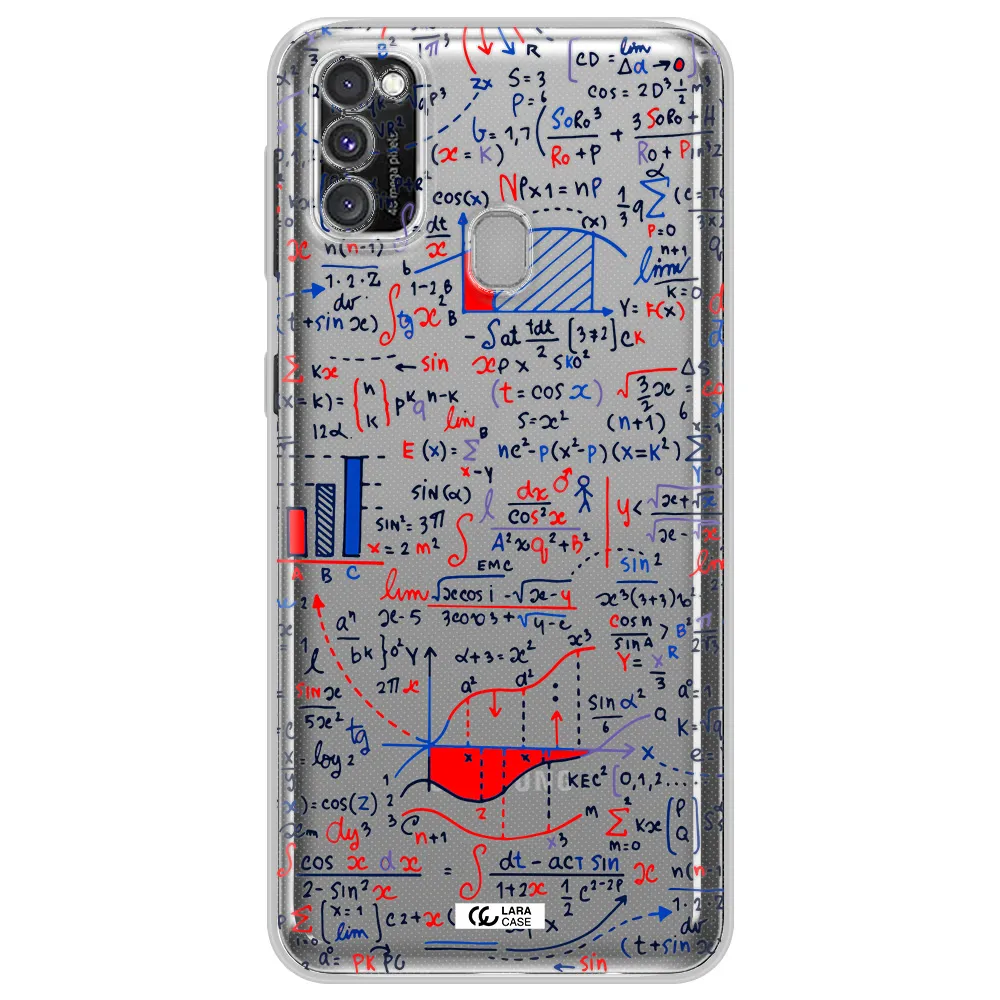 Math Blackboard Samsung M30S Clear TPU Case