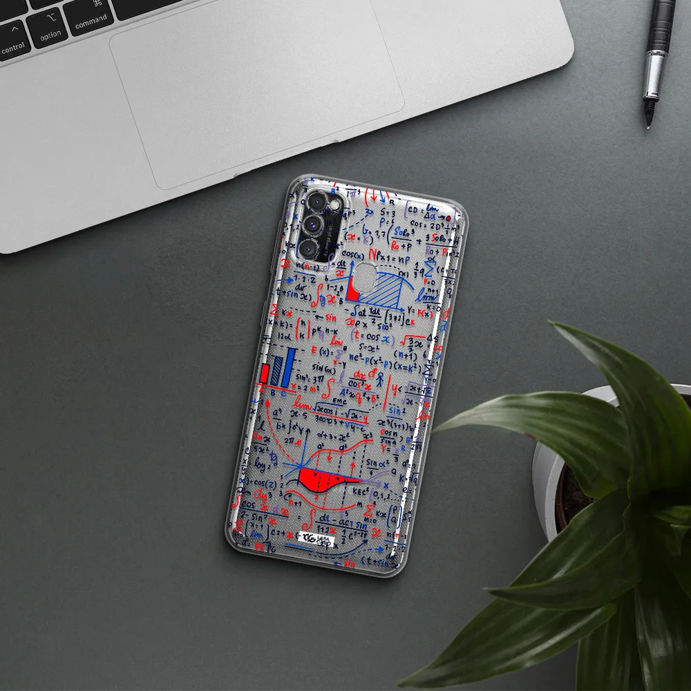 Math Blackboard Samsung M30S Clear TPU Case