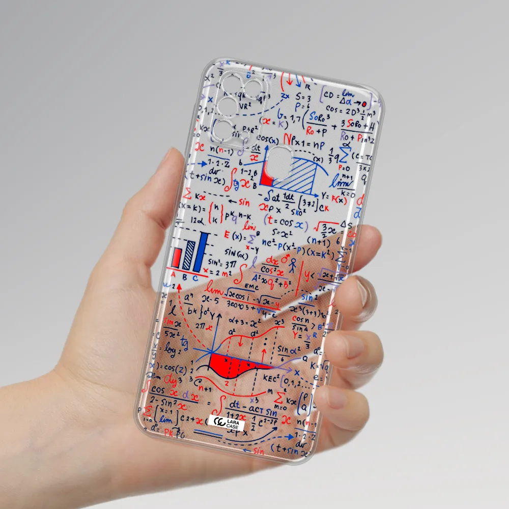 Math Blackboard Samsung M31 Clear TPU Case