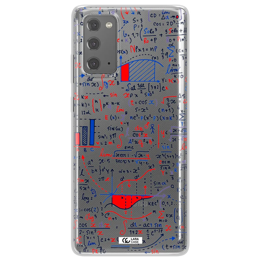 Math Blackboard Samsung Note 20 Clear TPU Case