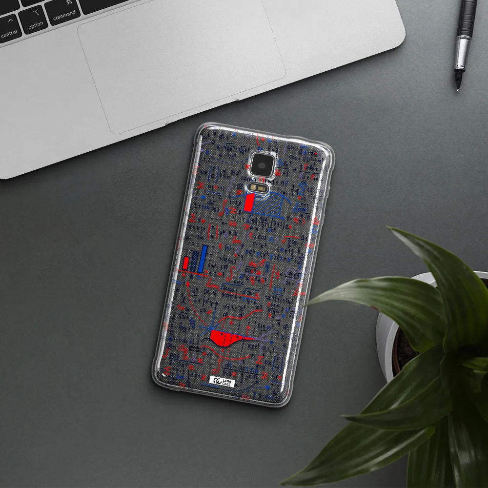 Math Blackboard Samsung Note 4 Clear TPU Case