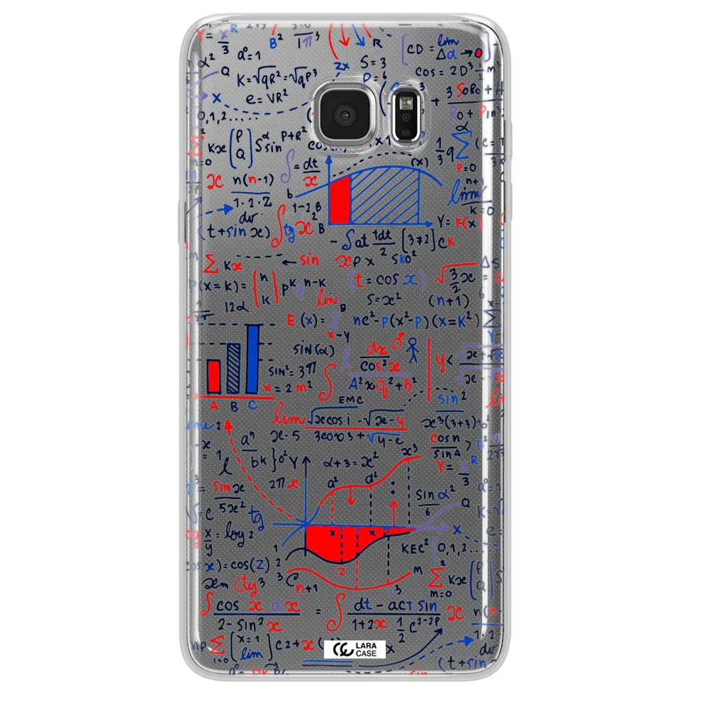 Math Blackboard Samsung Note 5 Clear TPU Case