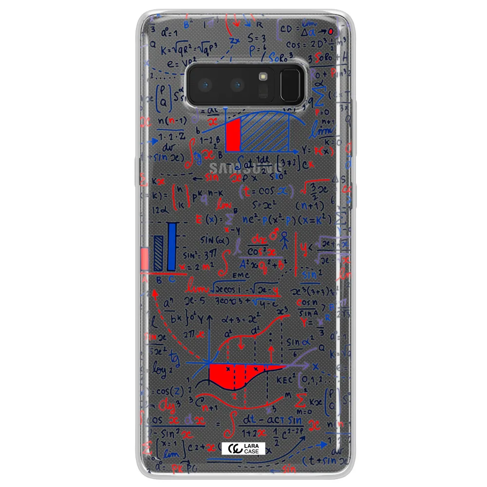Math Blackboard Samsung Note 8 Clear TPU Case