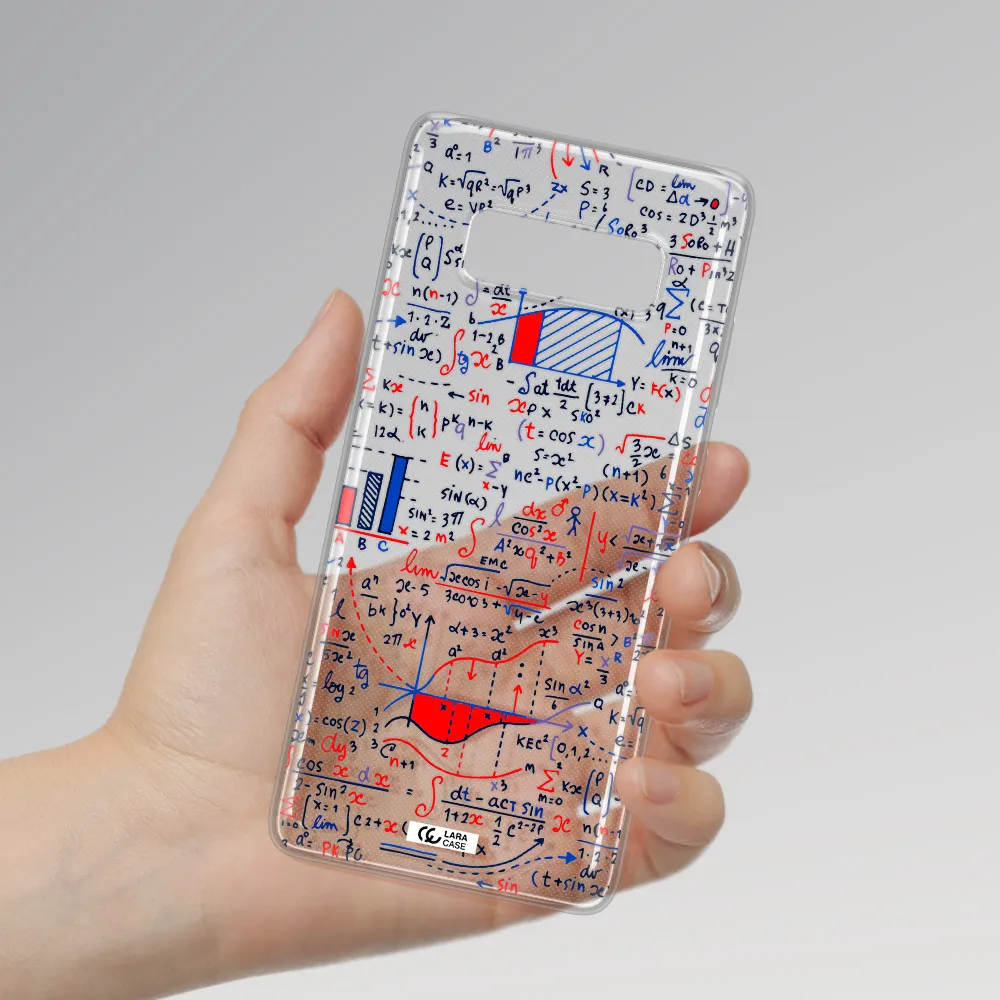 Math Blackboard Samsung Note 8 Clear TPU Case