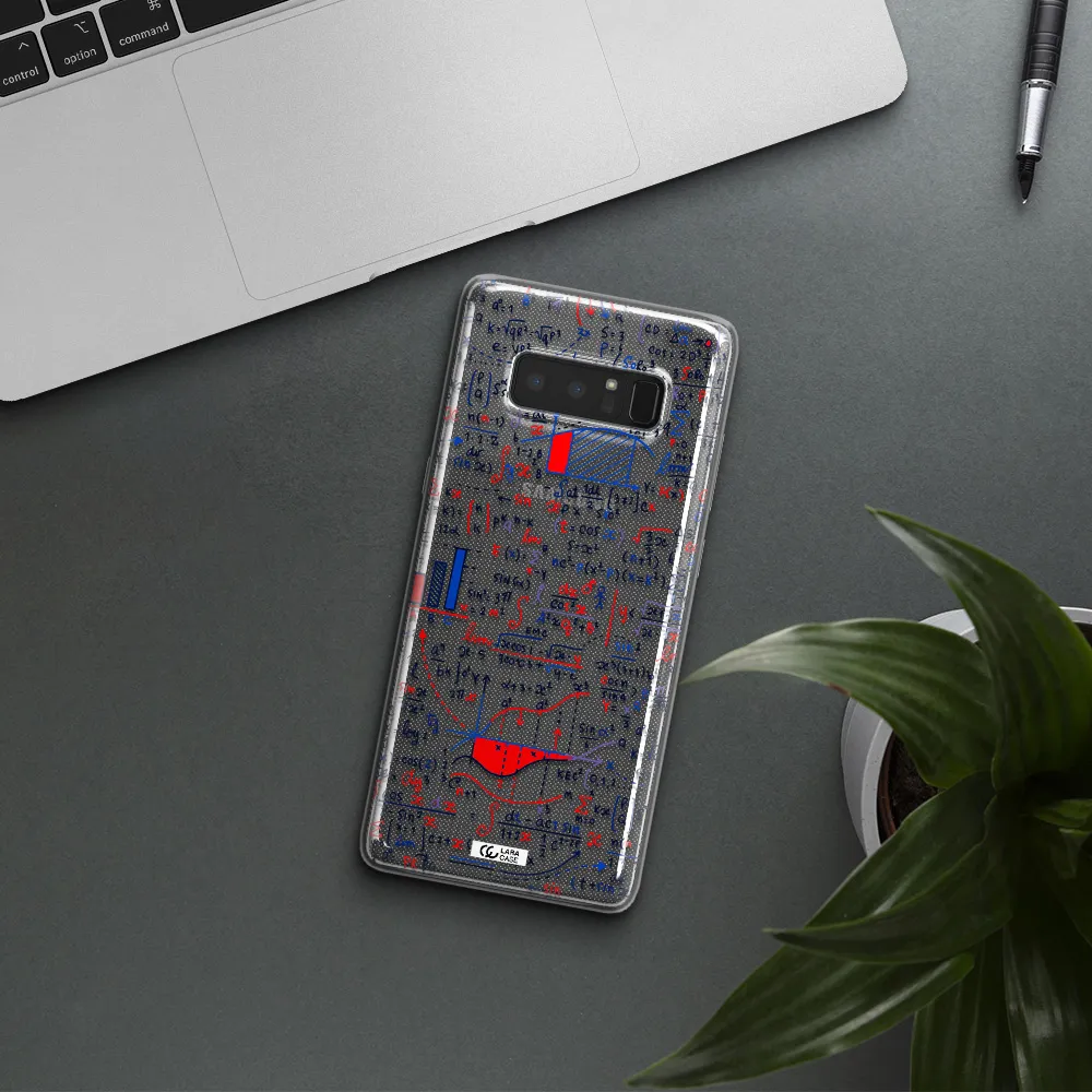 Math Blackboard Samsung Note 8 Clear TPU Case
