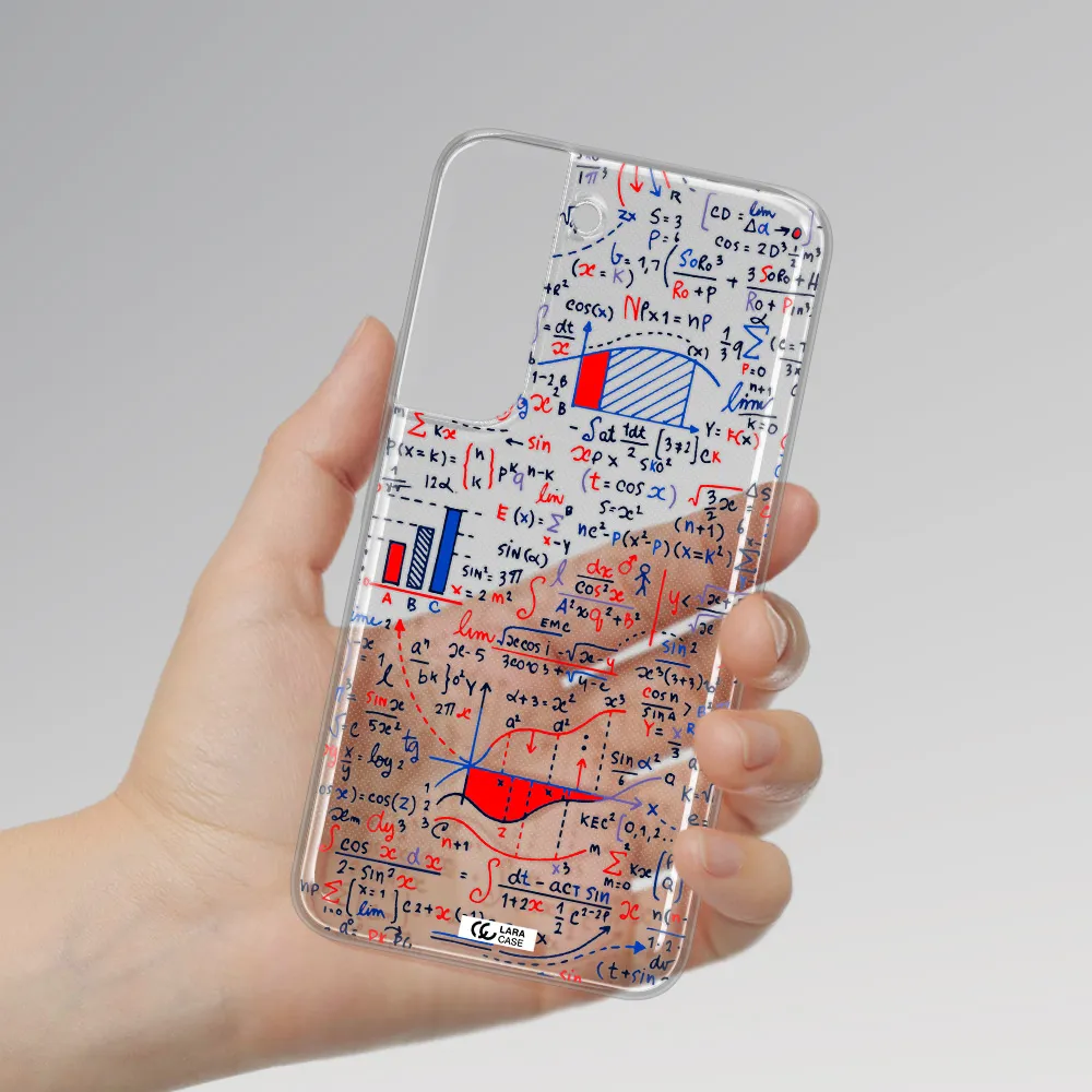 Math Blackboard Samsung S 22 Plus Clear TPU Case