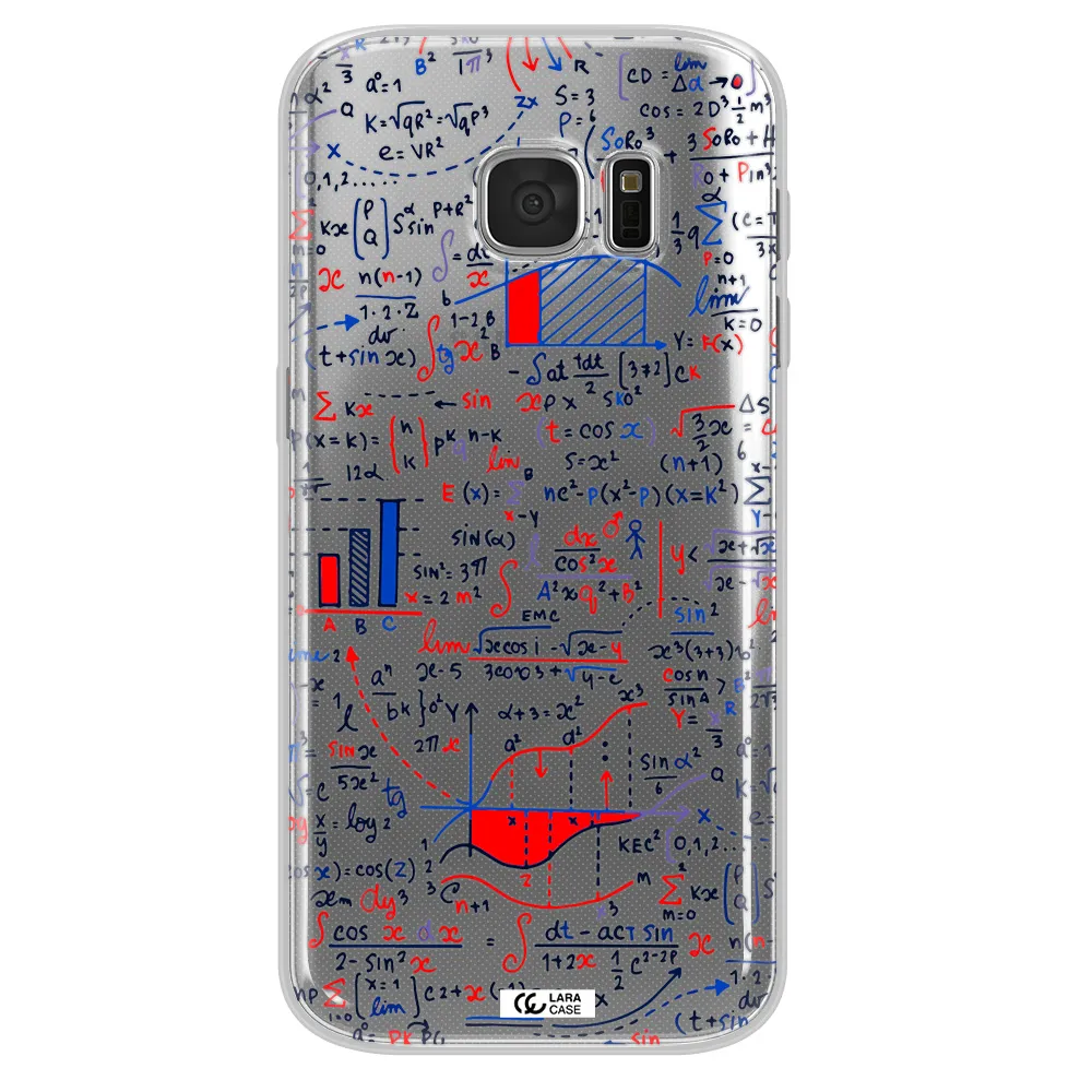 Math Blackboard Samsung S 7 Clear TPU Case