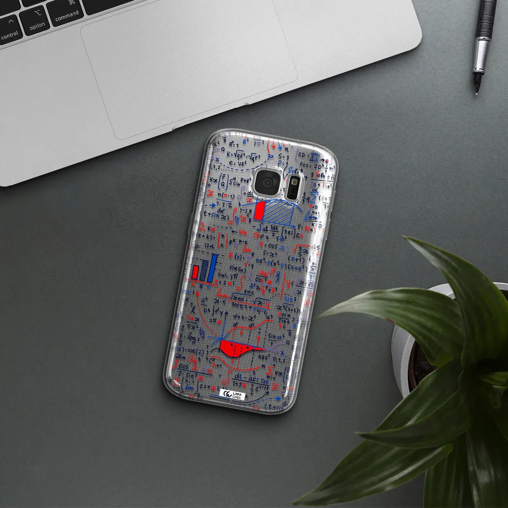 Math Blackboard Samsung S 7 Clear TPU Case