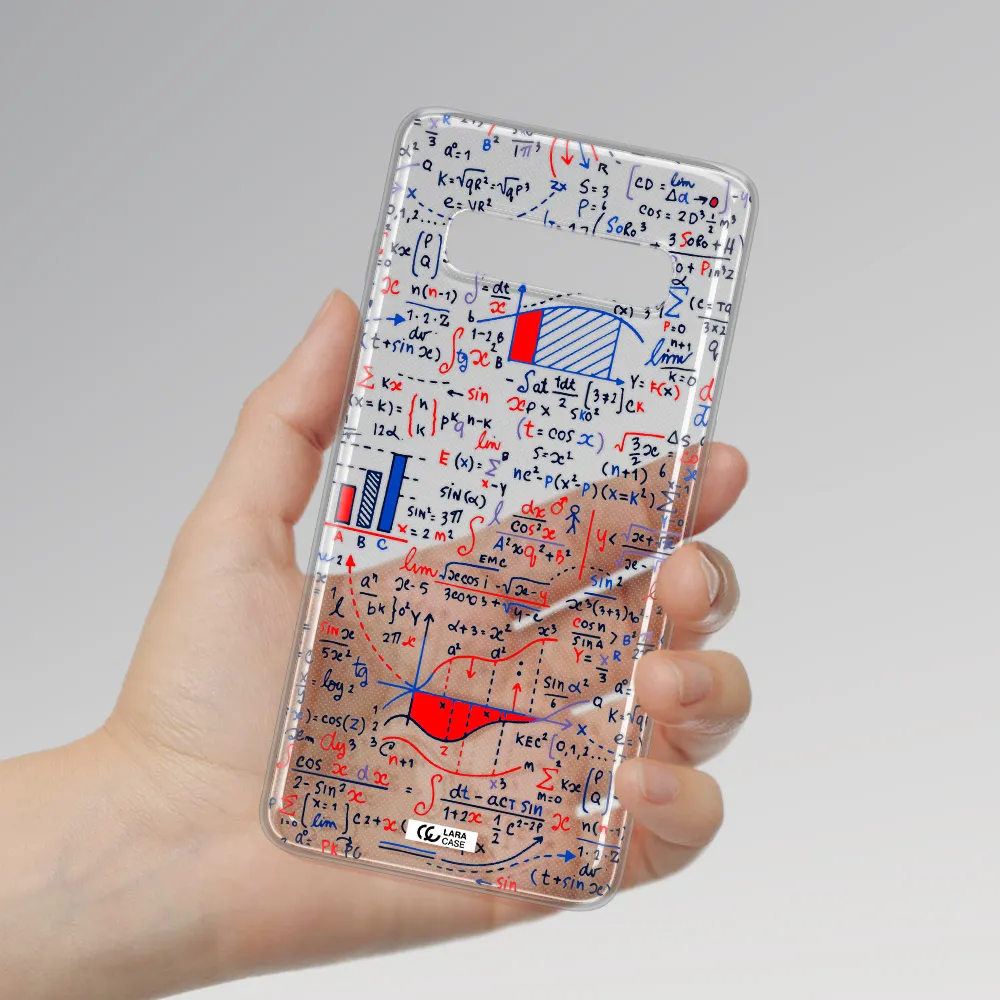 Math Blackboard Samsung S10 Plus Clear TPU Case