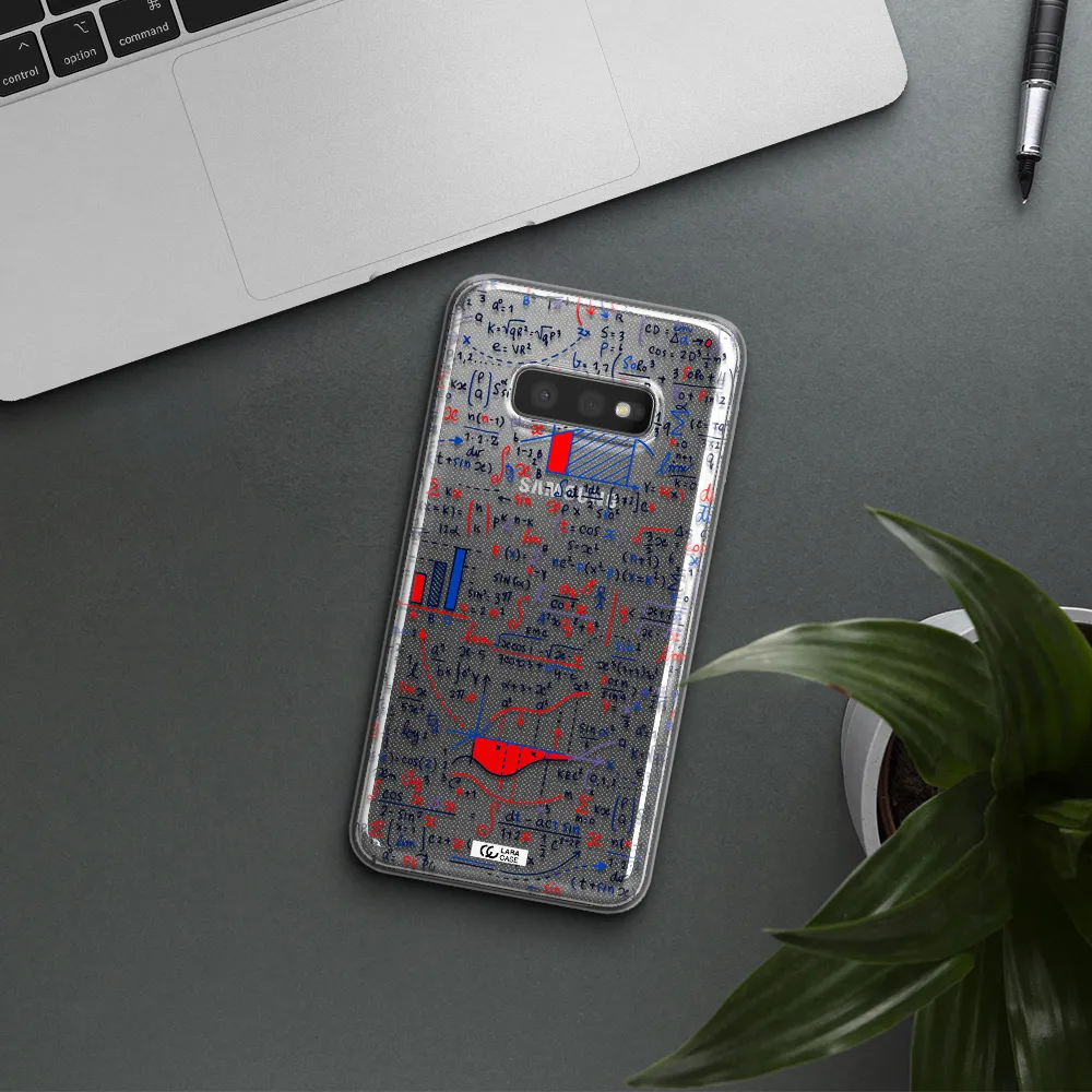 Math Blackboard Samsung S10e Clear TPU Case