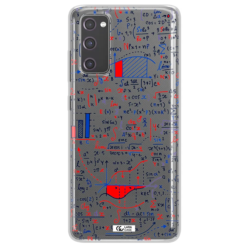 Math Blackboard Samsung S20 Fe Clear TPU Case