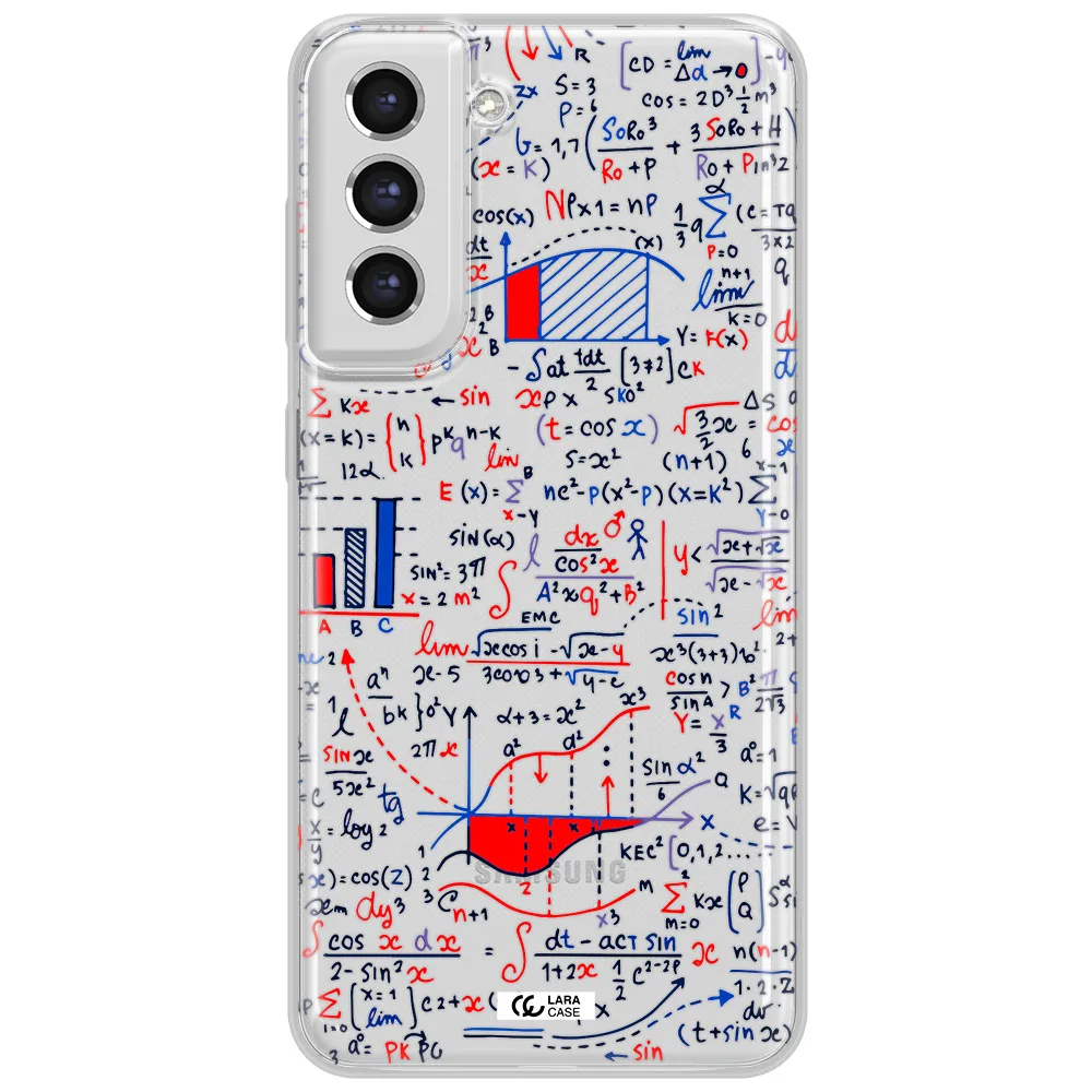 Math Blackboard Samsung S21 Fe Clear Tpu Case
