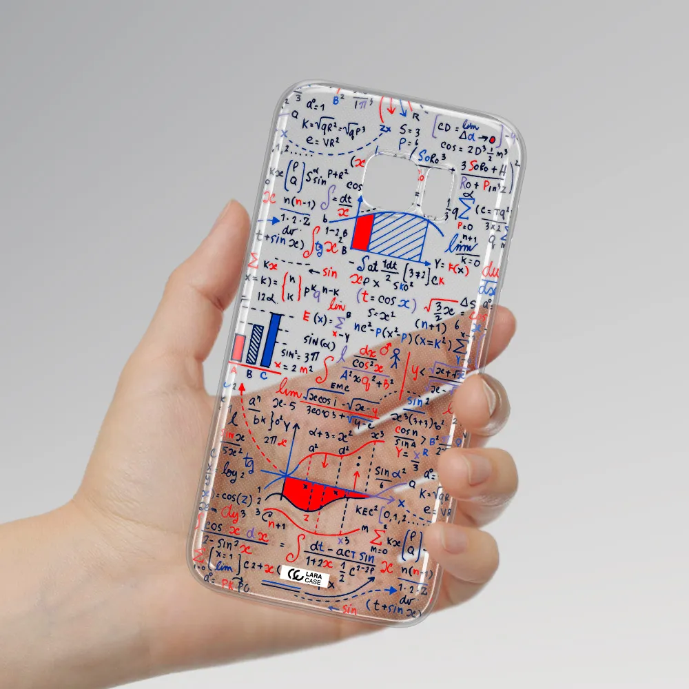 Math Blackboard Samsung S7 Edge Clear TPU Case