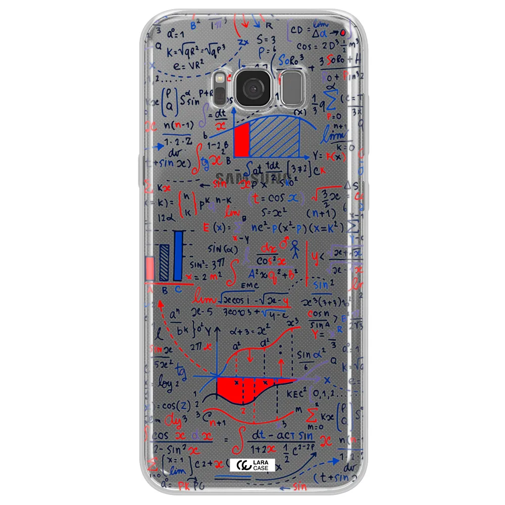 Math Blackboard Samsung S8 Clear TPU Case