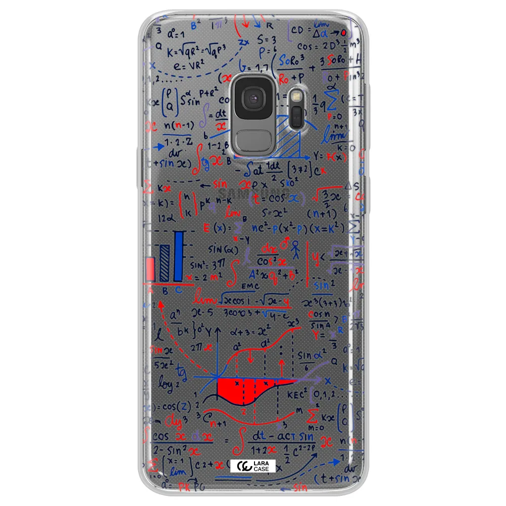 Math Blackboard Samsung S9 Clear TPU Case