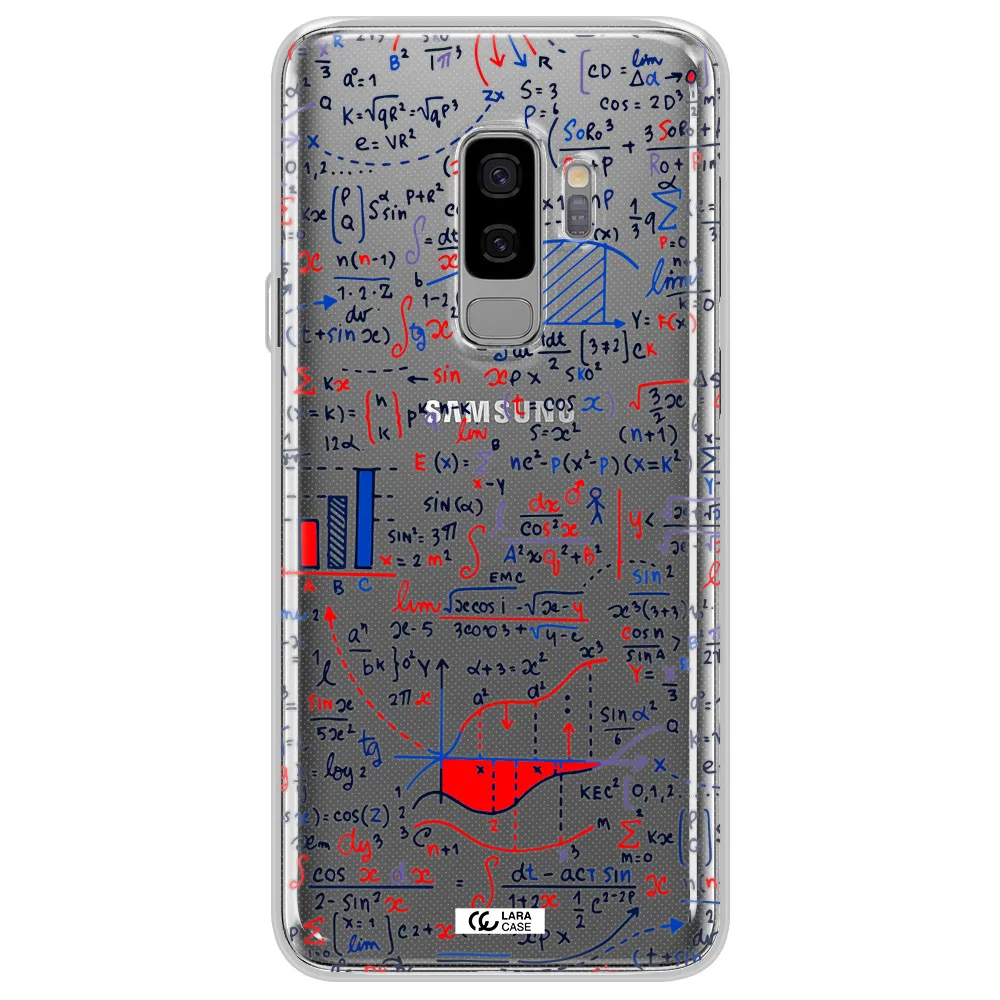Math Blackboard Samsung S9 Plus Clear TPU Case