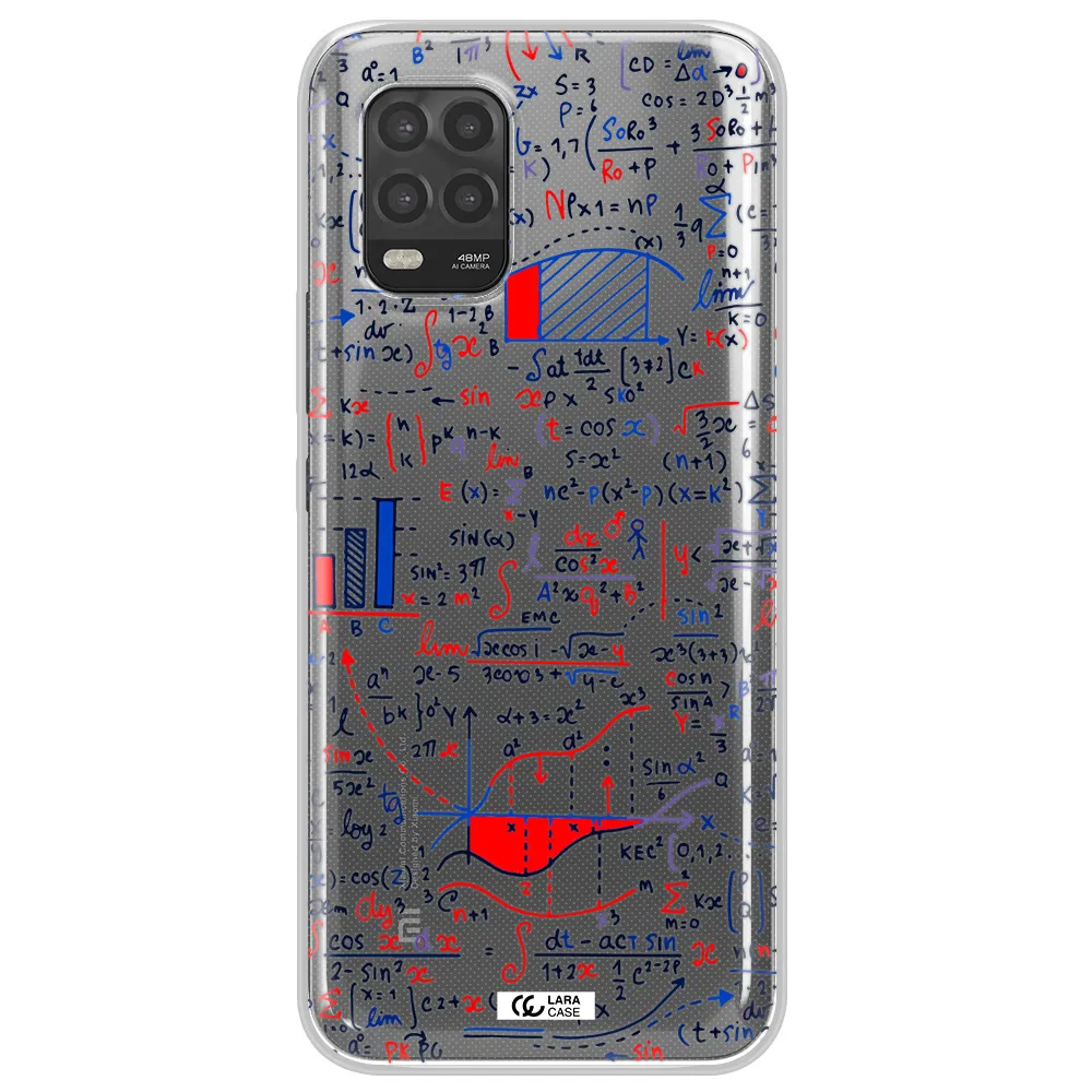 Math Blackboard Xiaomi Mi 10 Lite Clear TPU Case