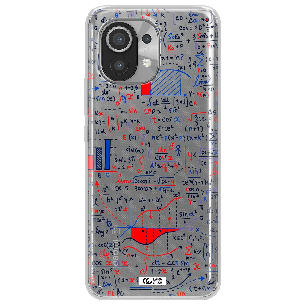 Math Blackboard Xiaomi Mi 11 Clear TPU Case