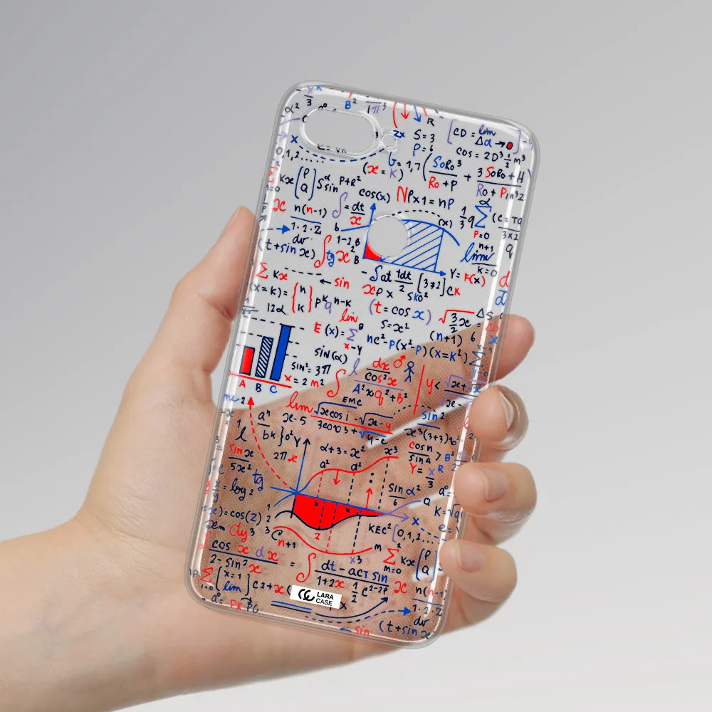 Math Blackboard Xiaomi Mi 8 Lite Clear TPU Case