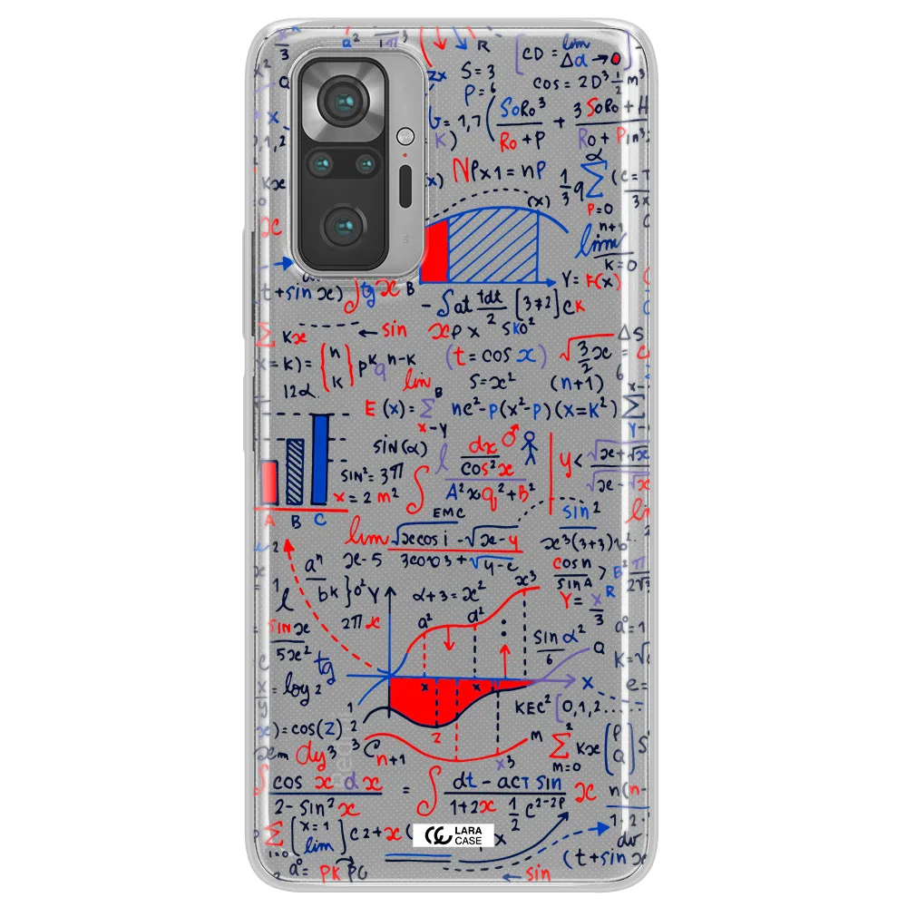 Math Blackboard Xiaomi Note 10 Pro Clear TPU Case
