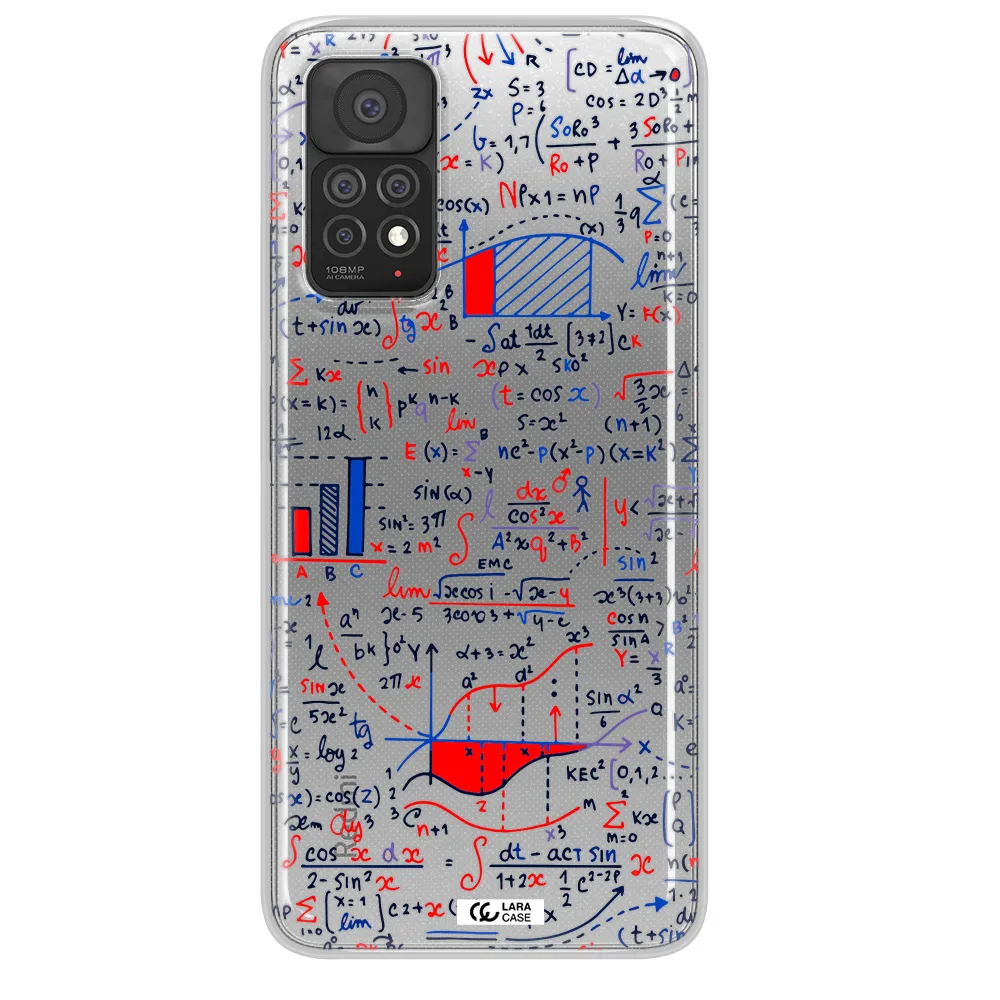 Math Blackboard Xiaomi Note 11 Pro Clear TPU Case