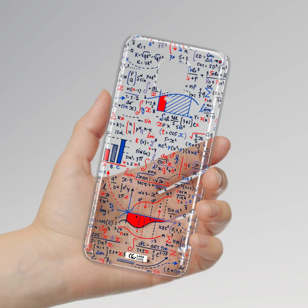 Math Blackboard Xiaomi Note 9 Pro Clear TPU Case