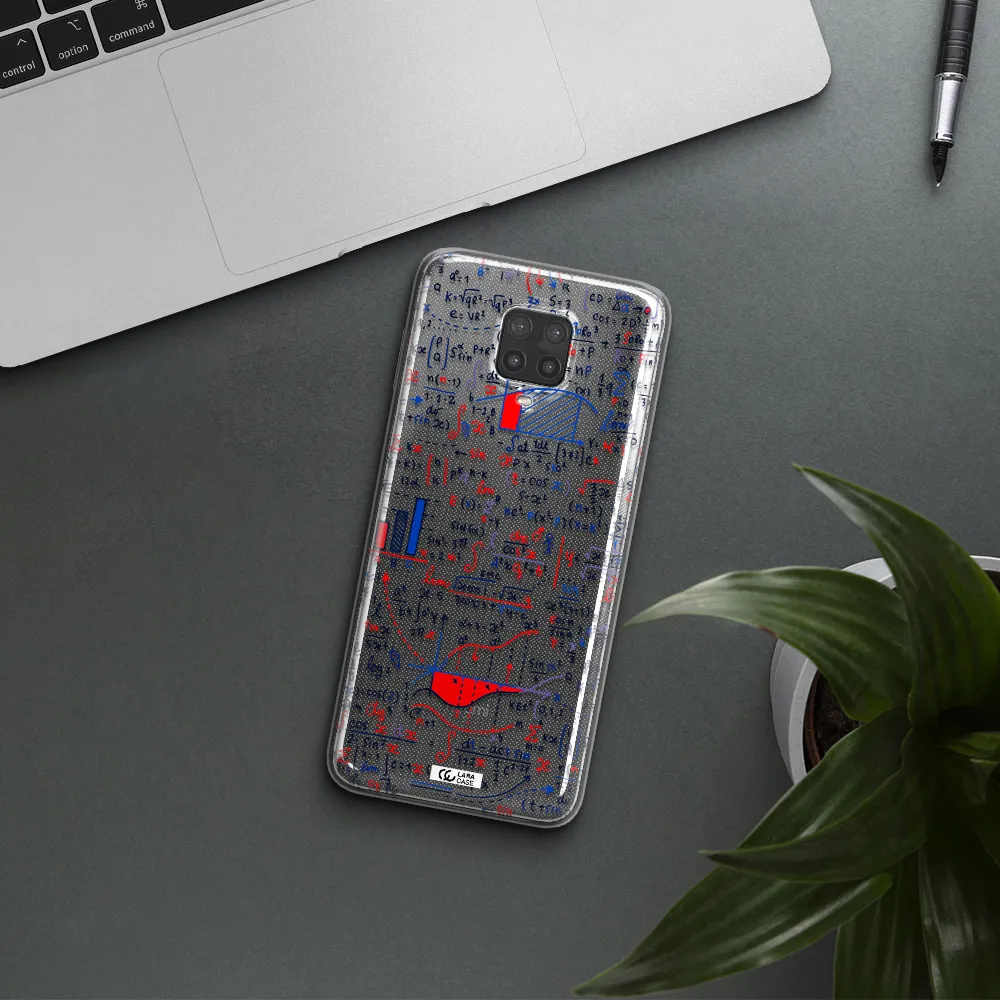 Math Blackboard Xiaomi Note 9 Pro Clear TPU Case