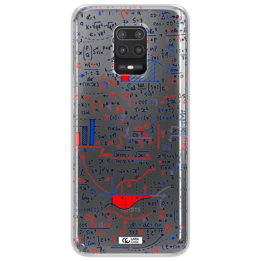 Math Blackboard Xiaomi Note 9S Clear TPU Case