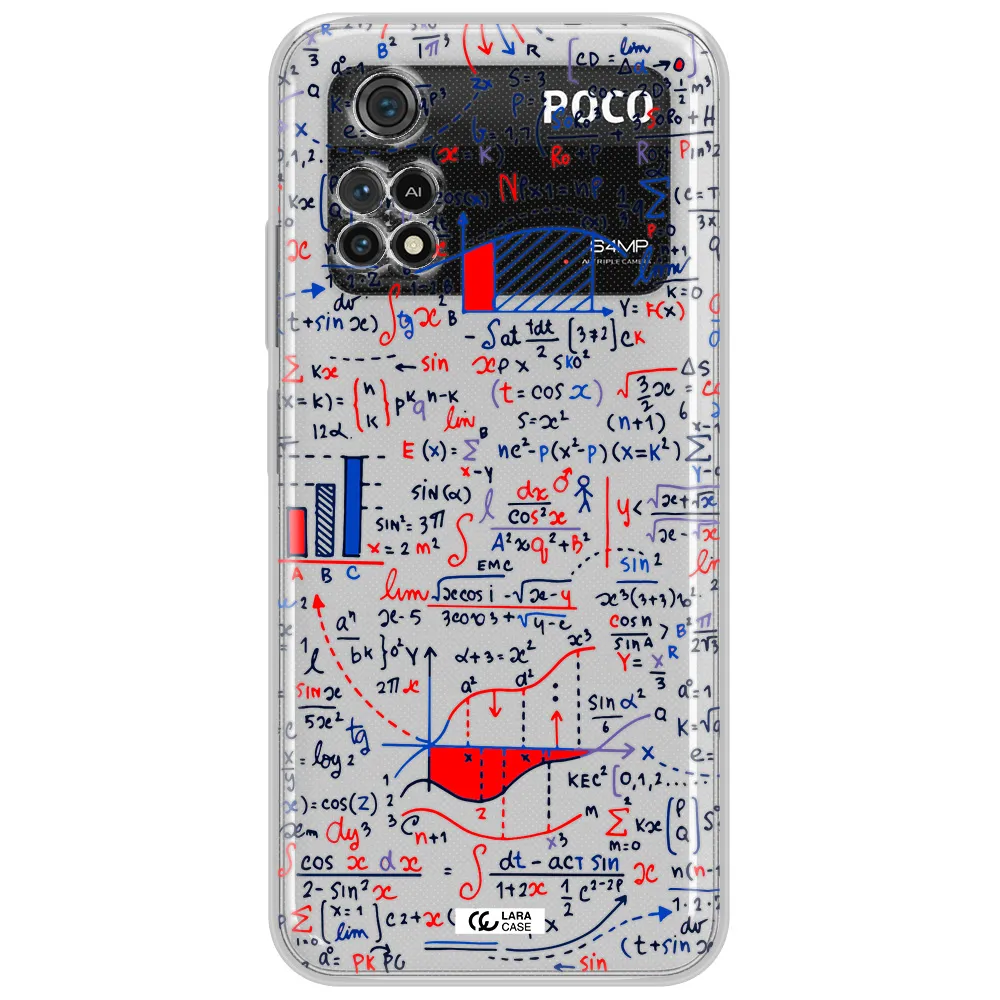 Math Blackboard Xiaomi Poco M4 Pro 4G Clear Tpu Case