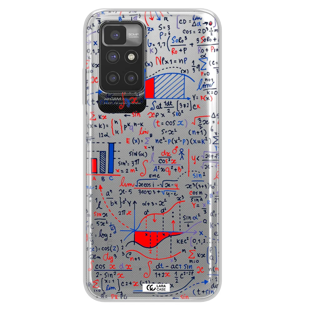 Math Blackboard Xiaomi Redmi 10 Clear TPU Case