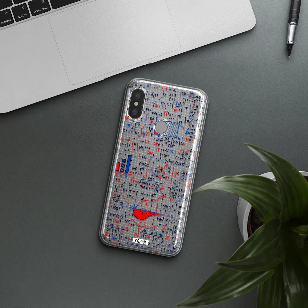 Math Blackboard Xiaomi Redmi 6 Pro Clear TPU Case