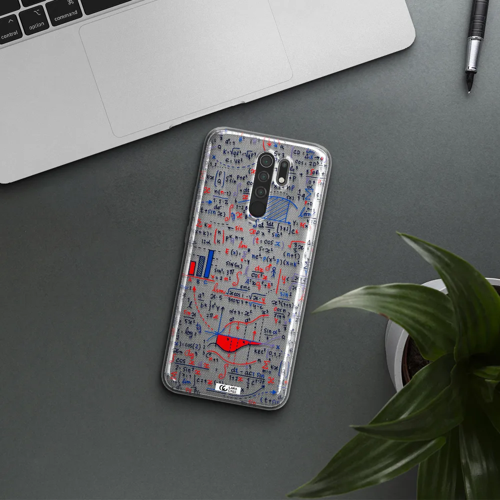Math Blackboard Xiaomi Redmi 9 Clear TPU Case