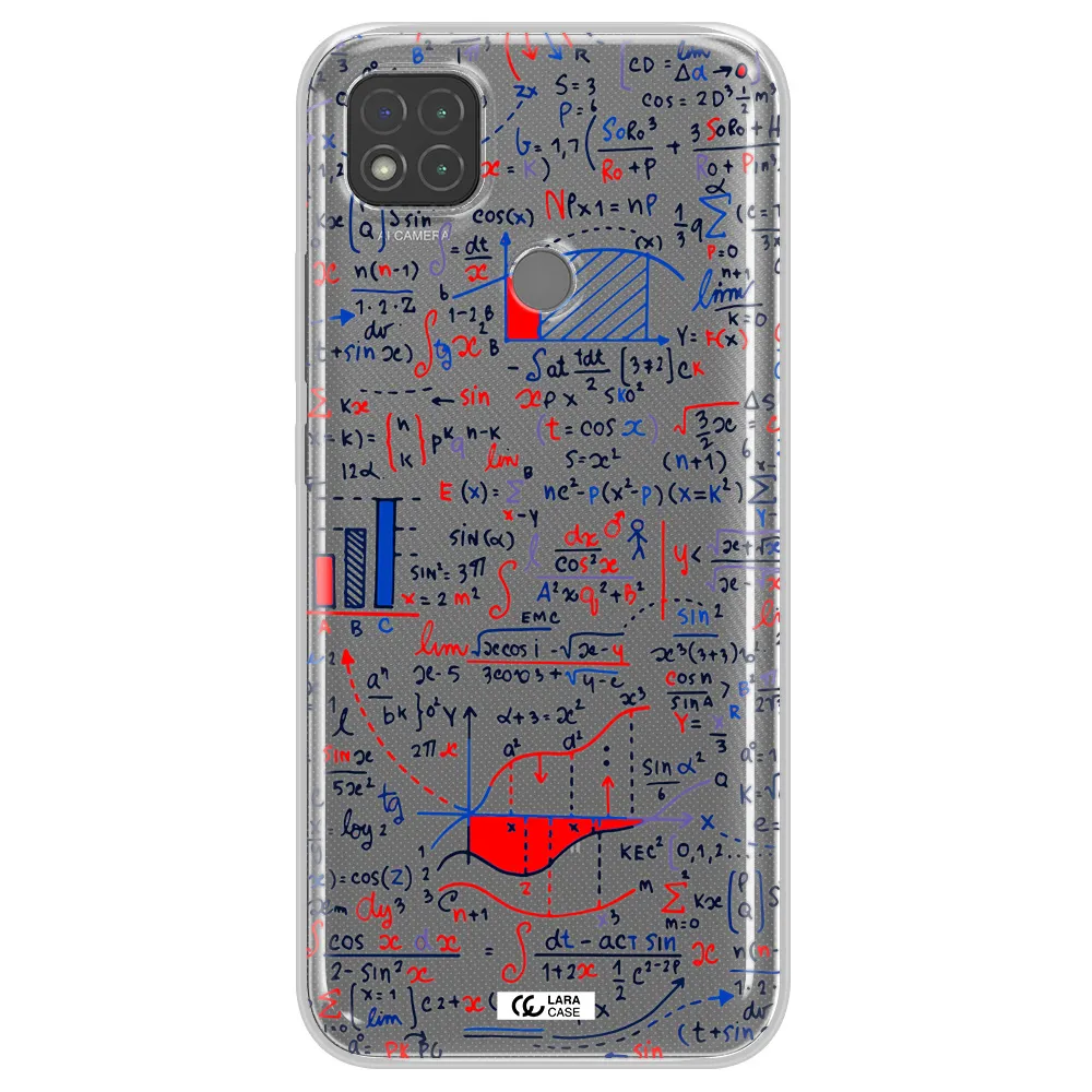 Math Blackboard Xiaomi Redmi 9C Clear TPU Case