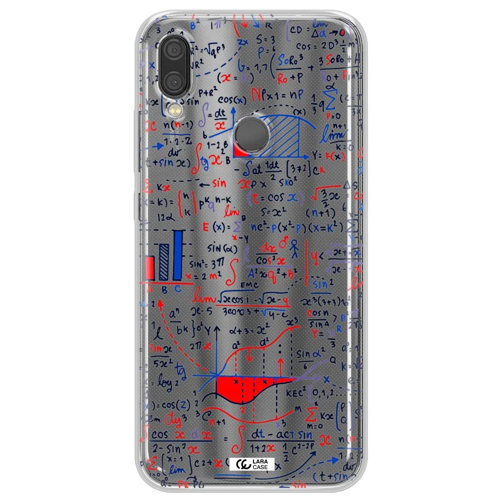 Math Blackboard Xiaomi Redmi Note 7 Clear TPU Case