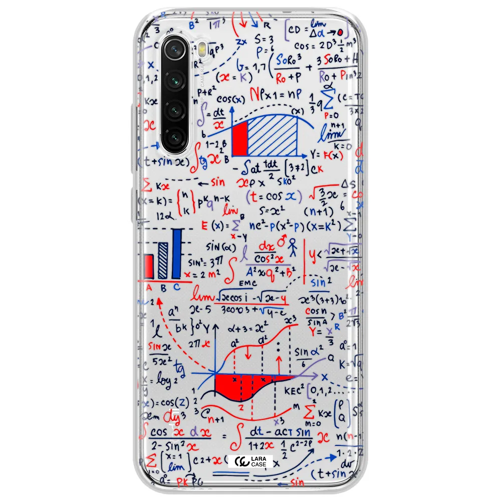 Math Blackboard Xiaomi Redmi Note 8T Clear Tpu Case