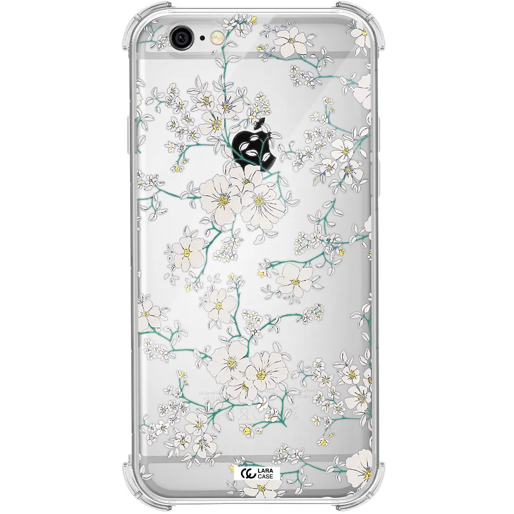 White Flower Apple iPhone 6 Clear PC Case