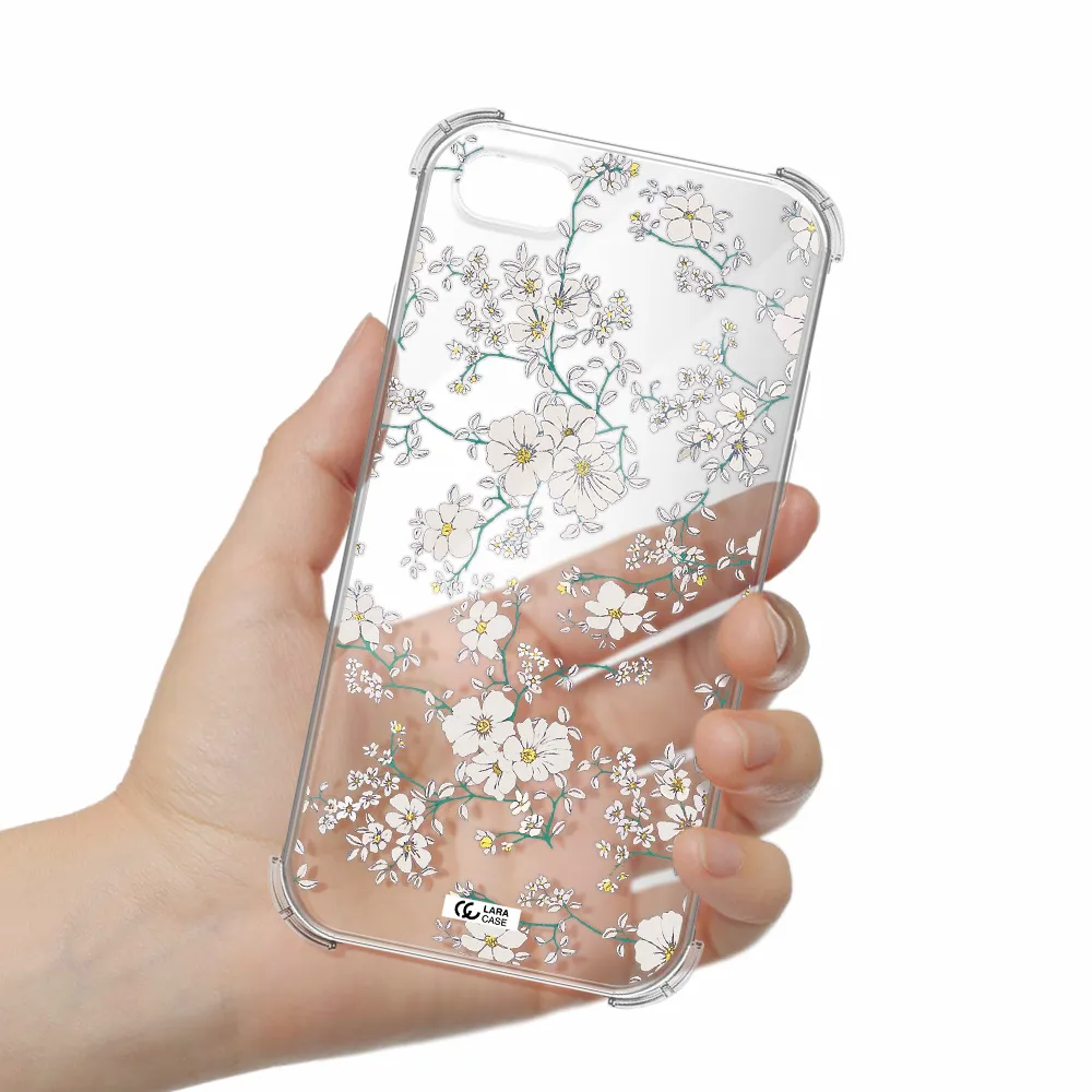 White Flower Apple iPhone 7 Clear PC Case