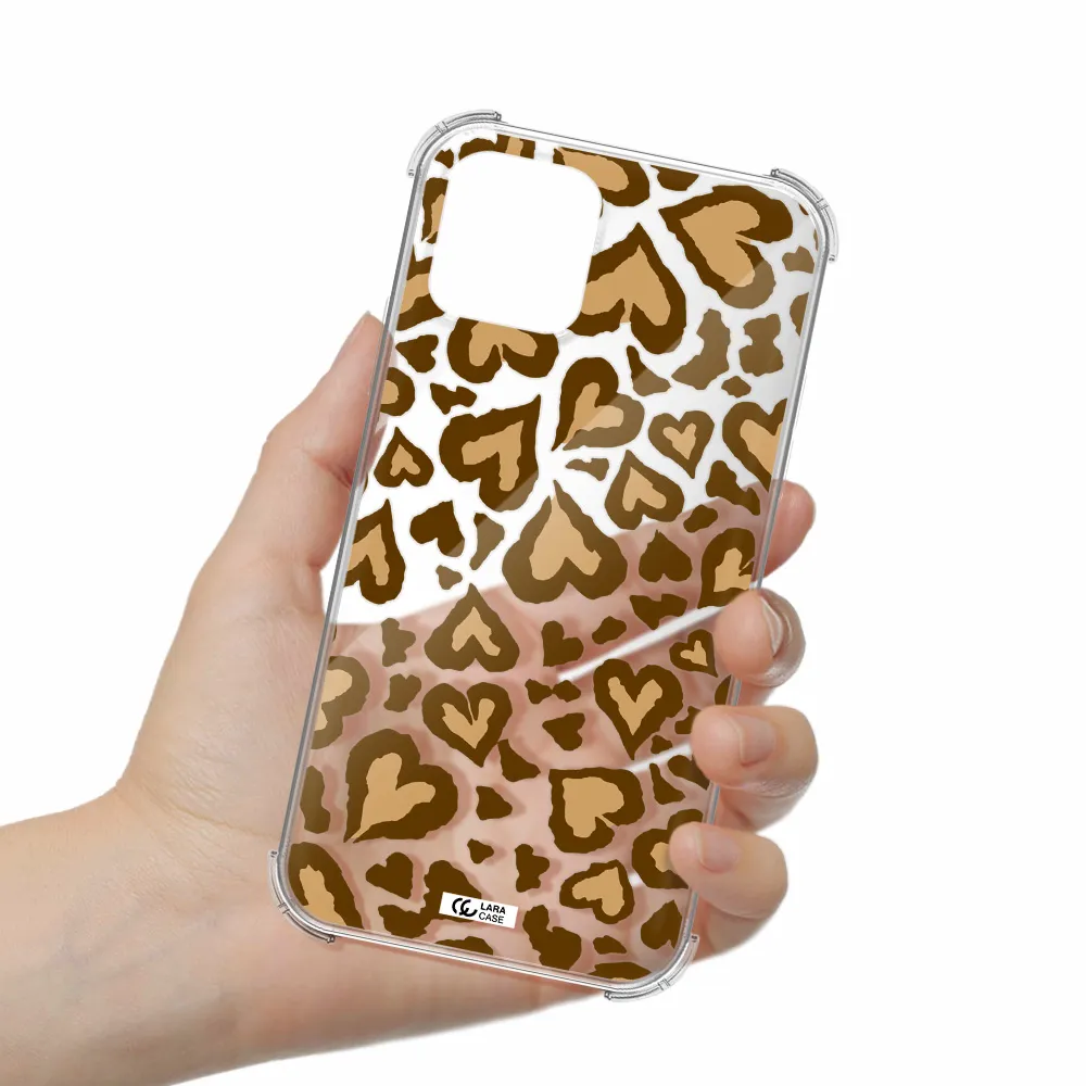 Heart Leopard Apple iPhone 11 pro max Clear PC Case