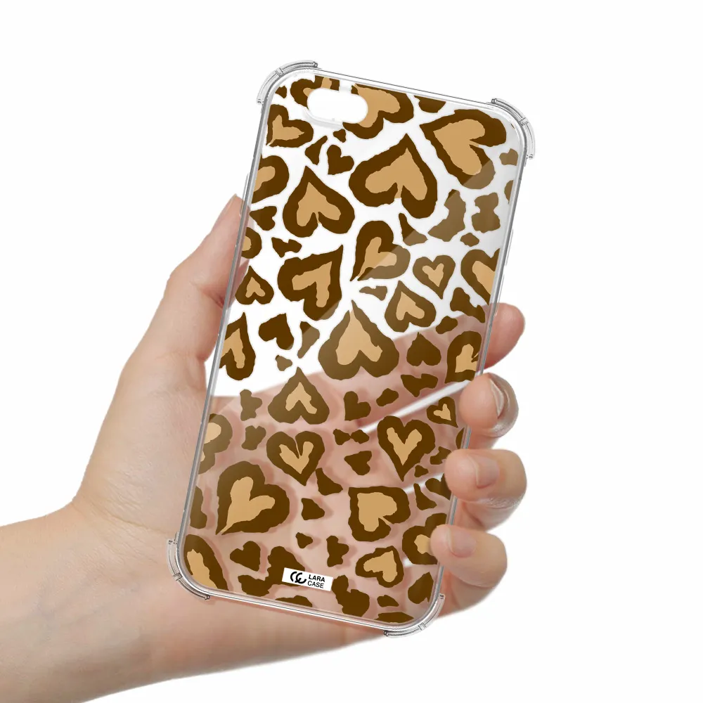 Heart Leopard Apple iPhone 6 Clear PC Case